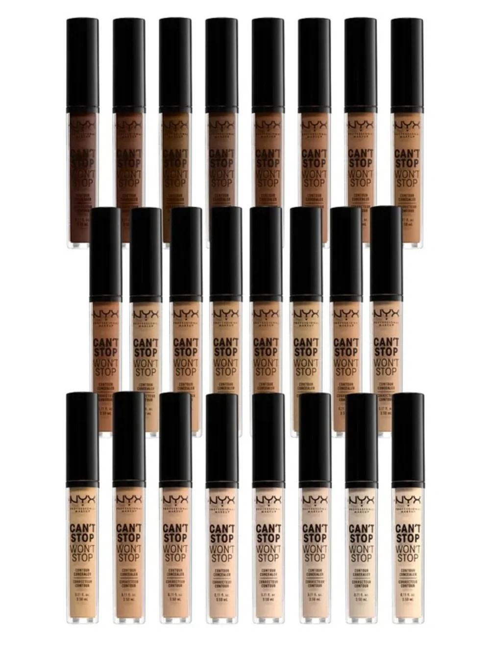 NYX Can't Stop Won't Stop Full Coverage Concealer - Golden, NEW